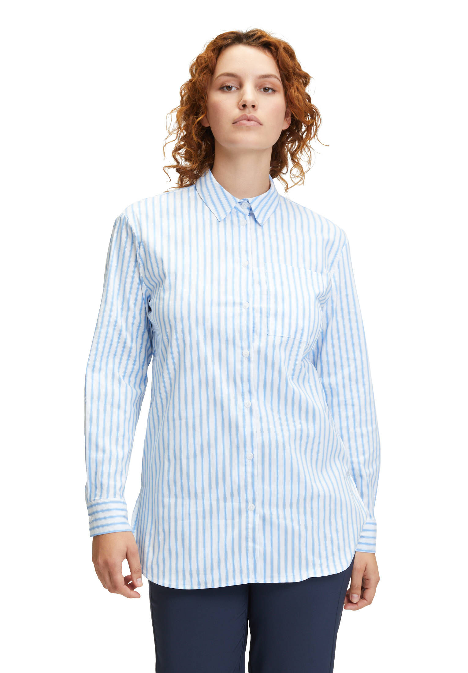 Betty & Co| Damen Longbluse mit Streifen