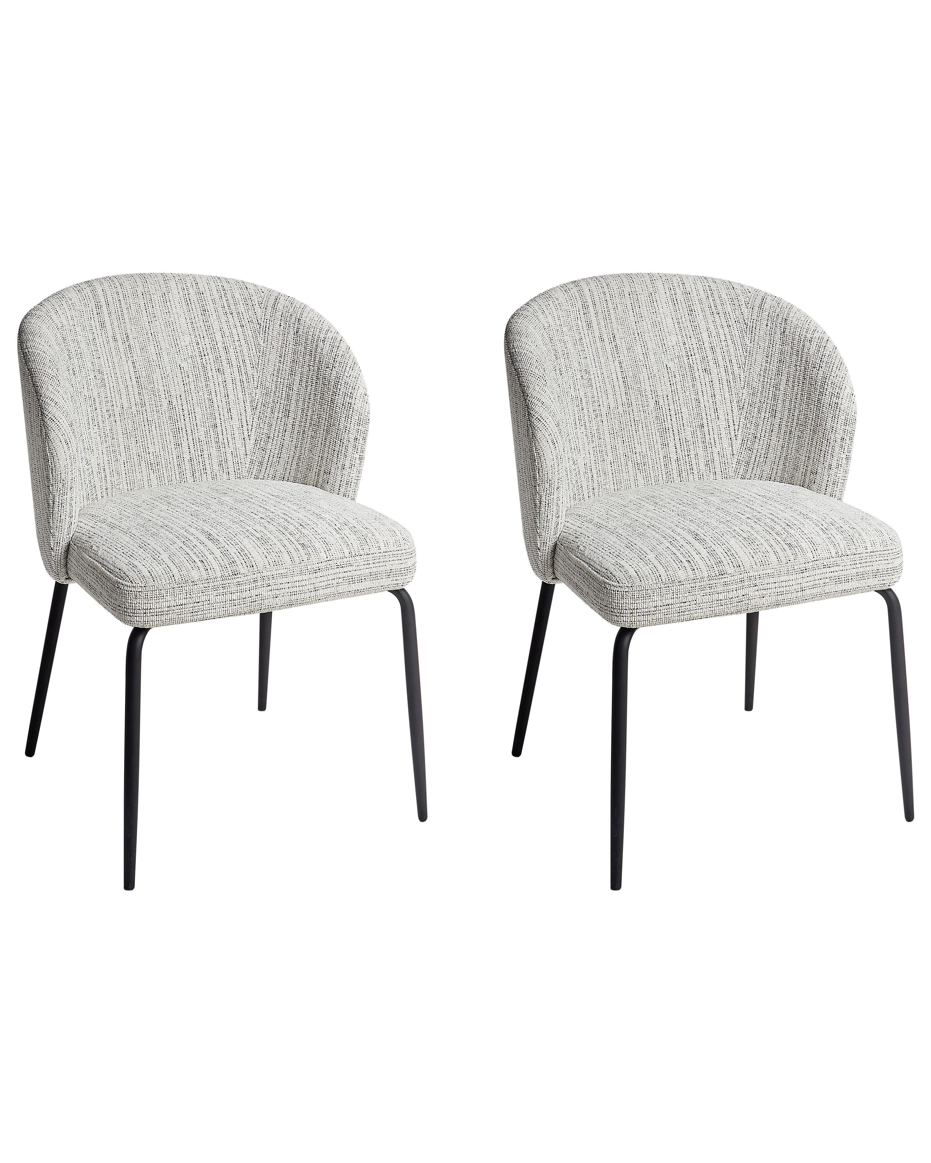 Set van 2 eetkamerstoelen ZANA Wit