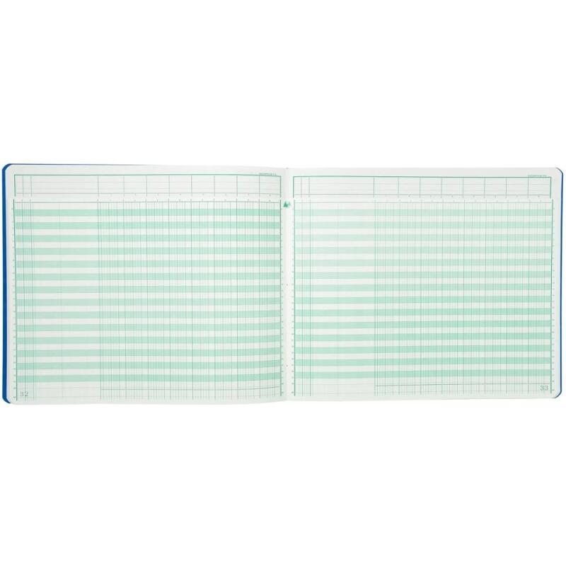 Piqûre 27x32cm à tête paresseuse 8 colonnes sur 1 page - 28 lignes - 80 pages - Couleurs assorties