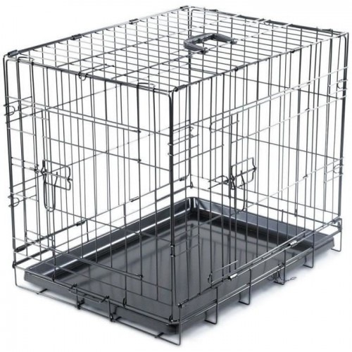 Gaiola dobrável de metal para cães Vadigran