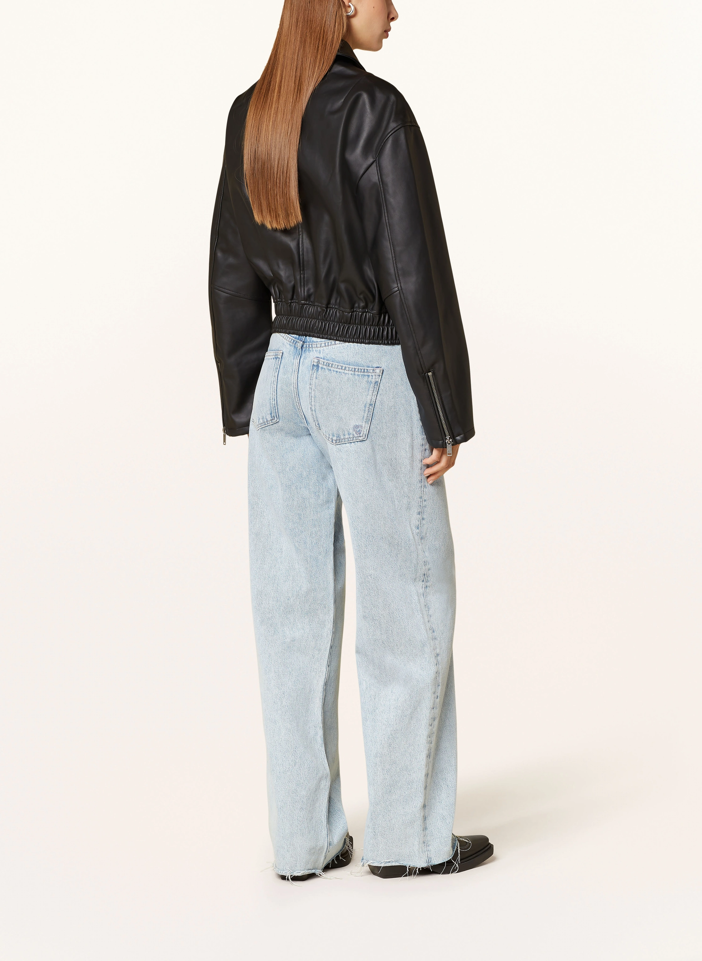 gina tricot Jacke in Lederoptik