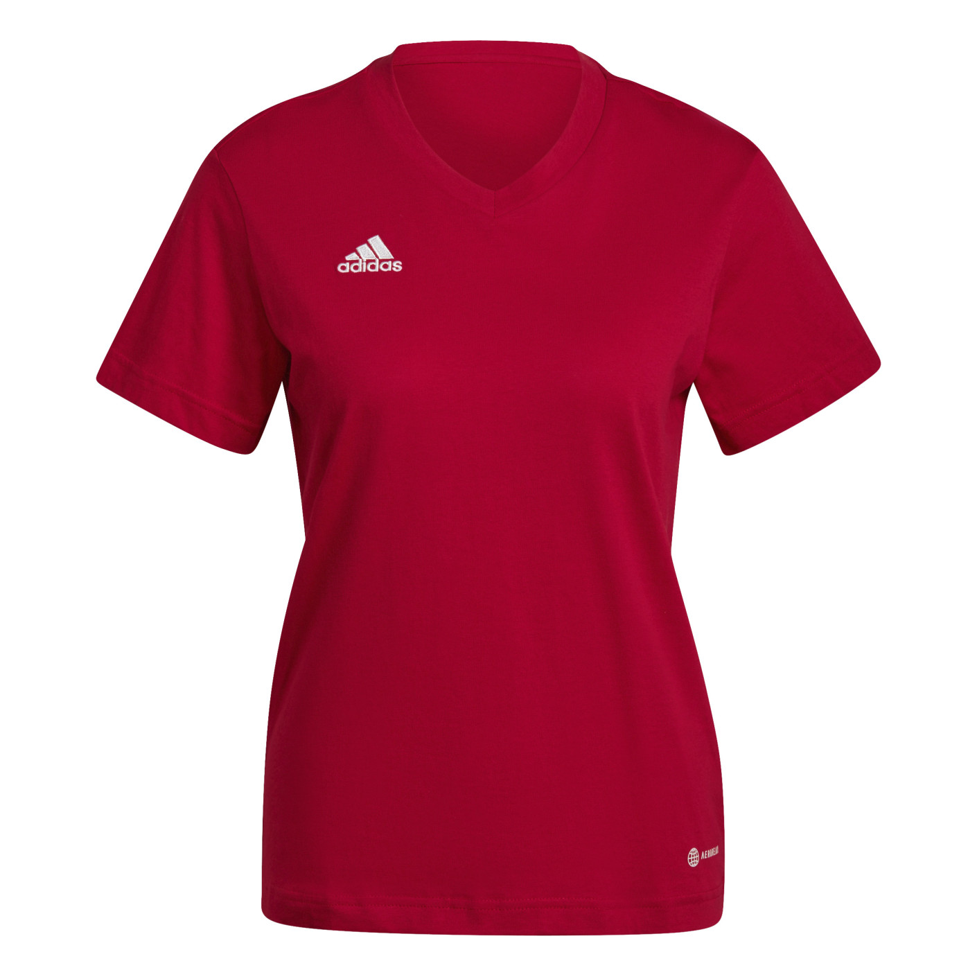 Adidas Entrada 22 T-Shirt Dames Rood Wit