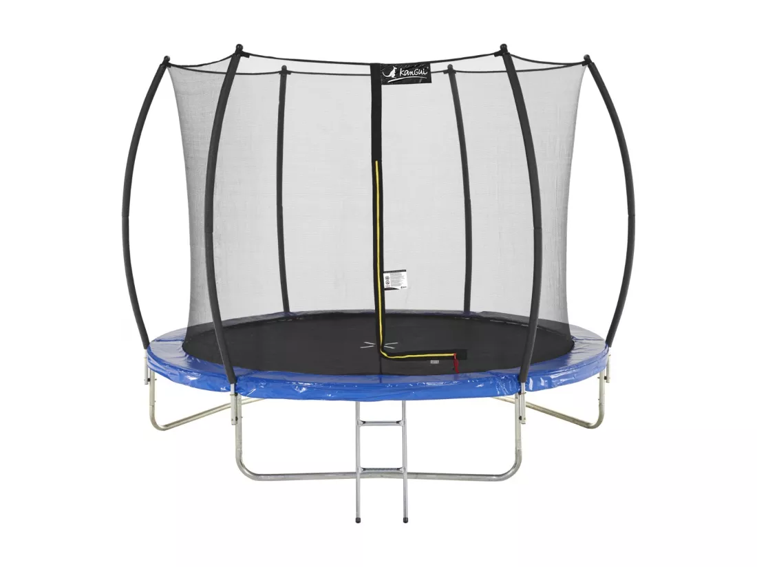 Kangui - Trampoline rond Ø300cm avec filet de sécurité et échelle - Bleu - FPR 300