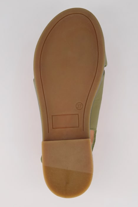 Ledersandalen, elastische Fersenriemen, Weite H