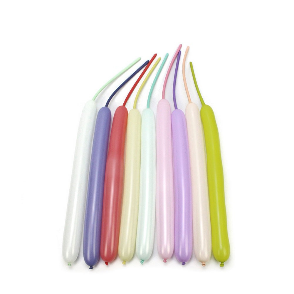 (100er Set) Modellier Ballons Party Luftballons - Pastell Farben