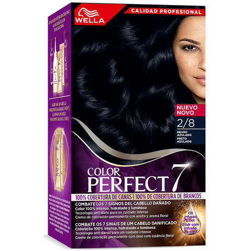Wella Color Perfect 7 - 100% Cobertura De Canas 2/8-negro Azulad