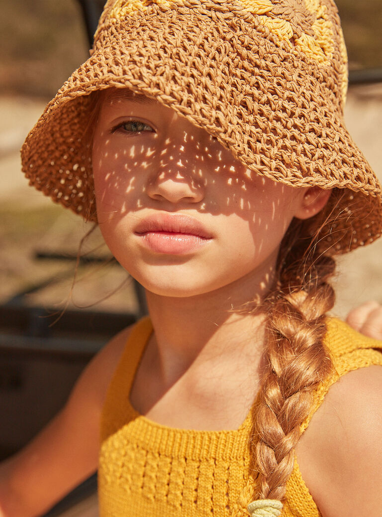 Chapeau de paille naturel