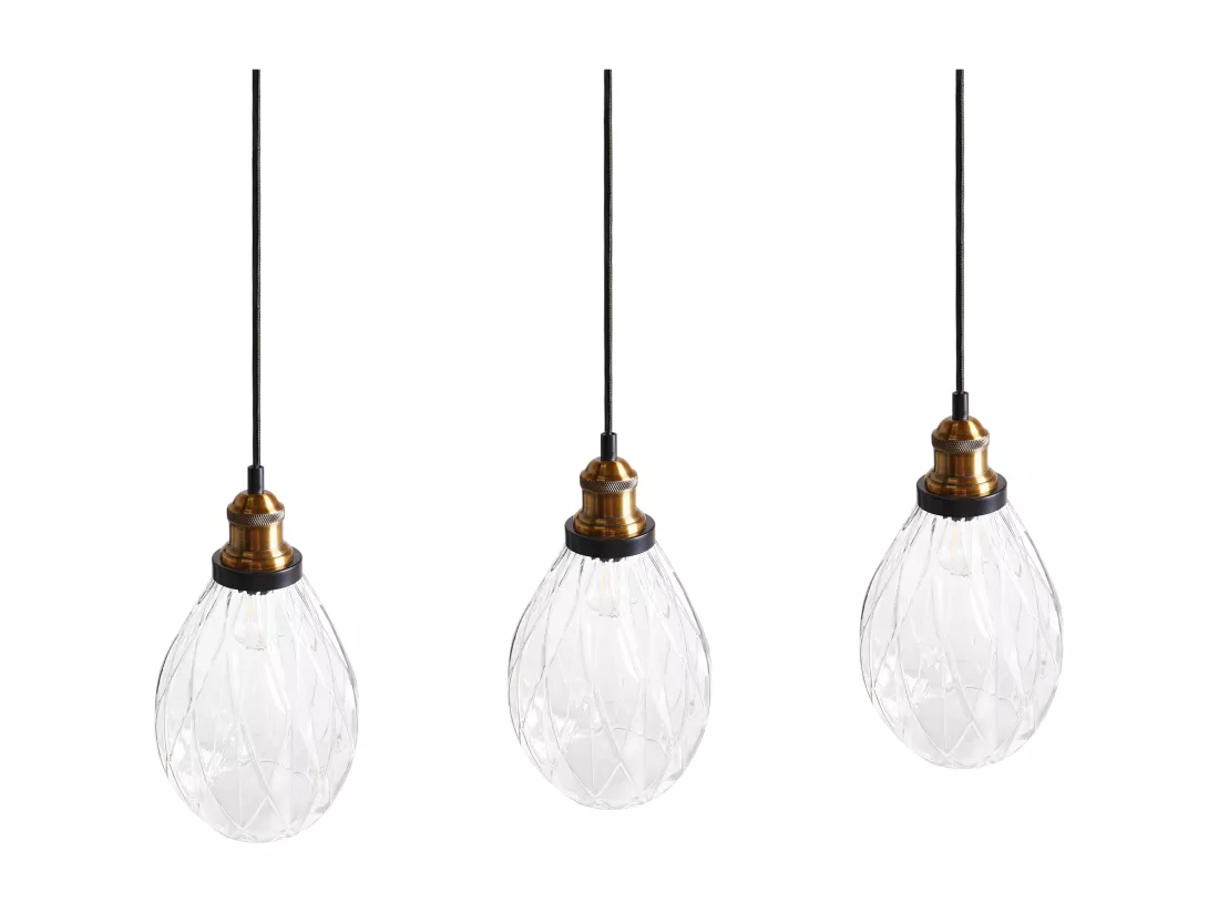 Lampe suspension COOSA Verre Transparent