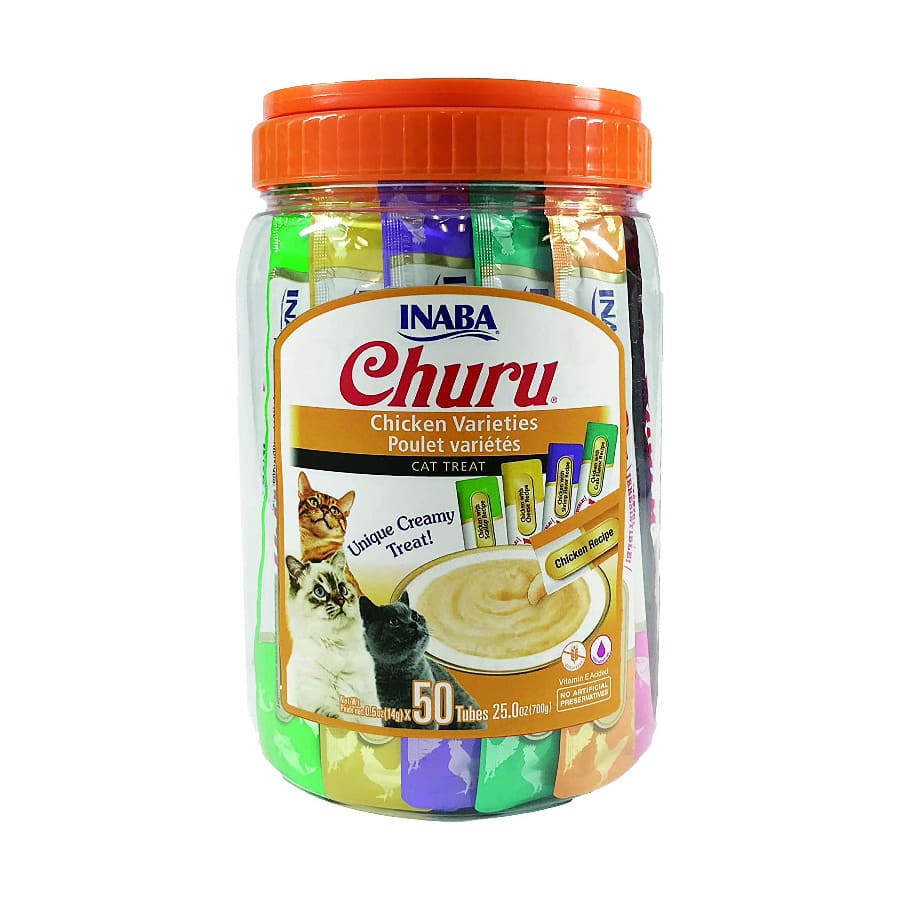 Churu Snack Cremoso Variedades de Pollo para gatos