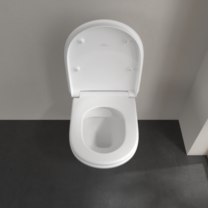 Villeroy & Boch ViCare randloos toilet CeramicPlus met AntiBac wit glans