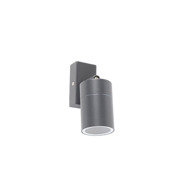 Buitenwandlamp antraciet IP44 draai- en kantelbaar - Solo