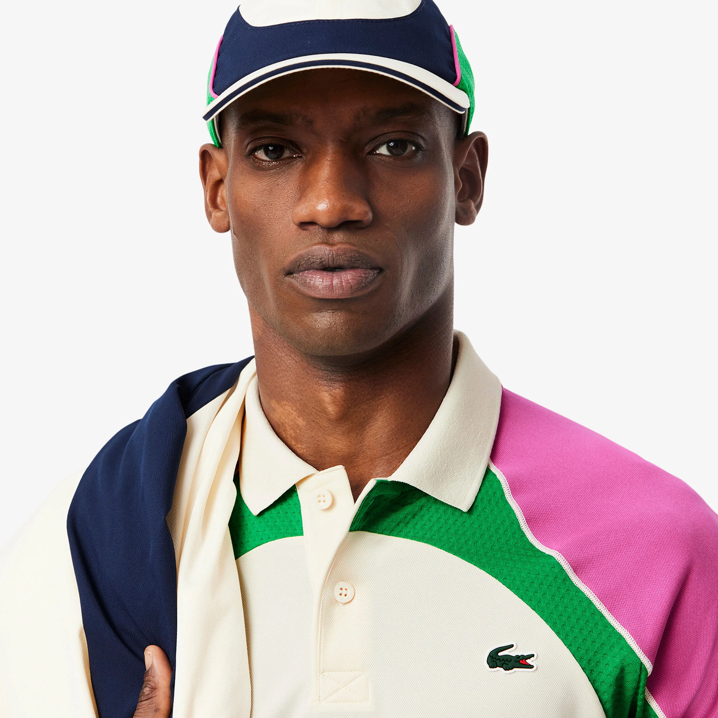 Lacoste Polo Hommes - Crème , Multicouleur