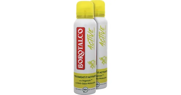 Borotalco Active Deo Spray 2 x 150 ml