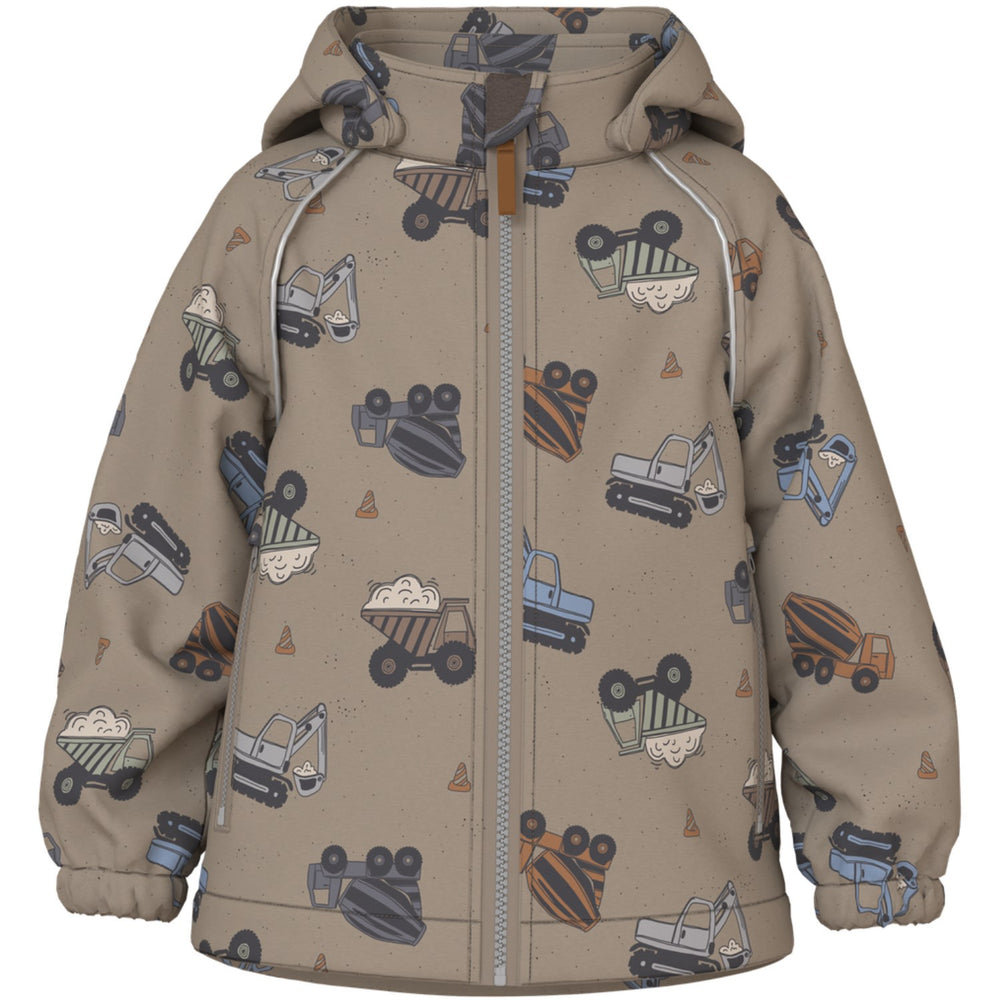 Køb Name It Silver Mink Truck Nmmalfa08 Softshell Jakke Aop 1Fo