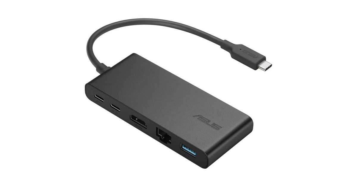 ASUSDual 4K USB-C Dock usb-hub  (Zwart)