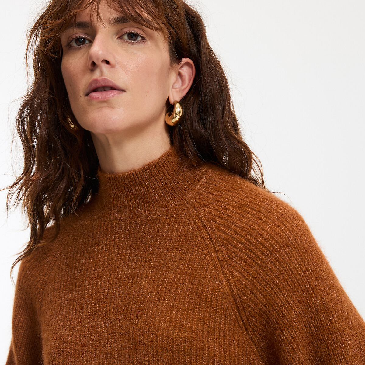 COLEÇÕES LA REDOUTE<br>Suéter ARISTIDE Signature com gola alta em alpaca mista