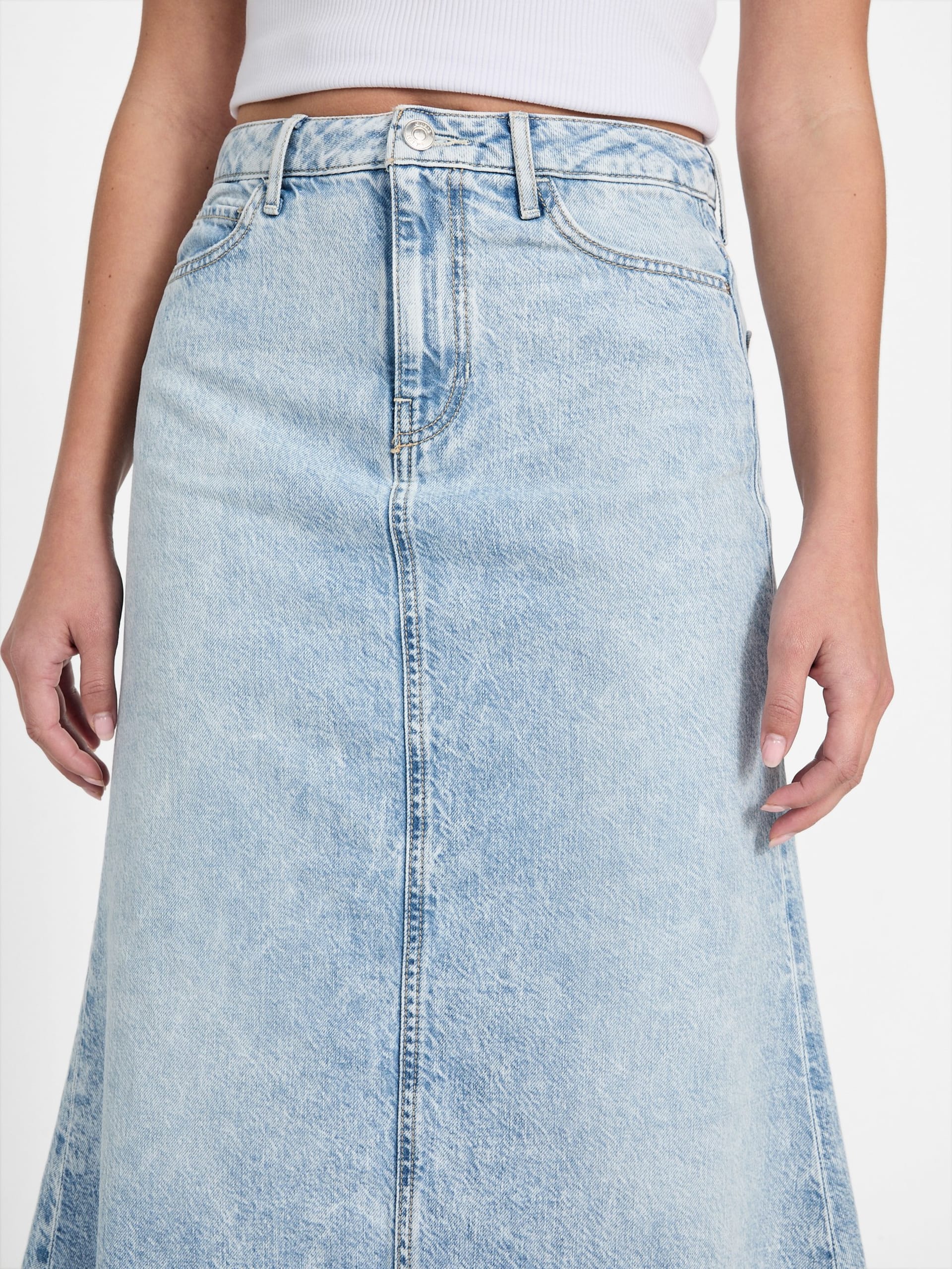 Saia midi jeans Eco Thaiss