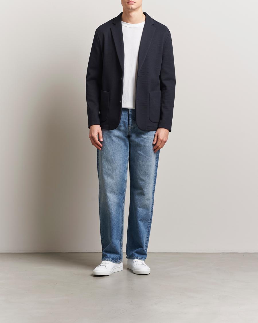 J.Lindeberg Calvon 3D Piquet Blazer Navy