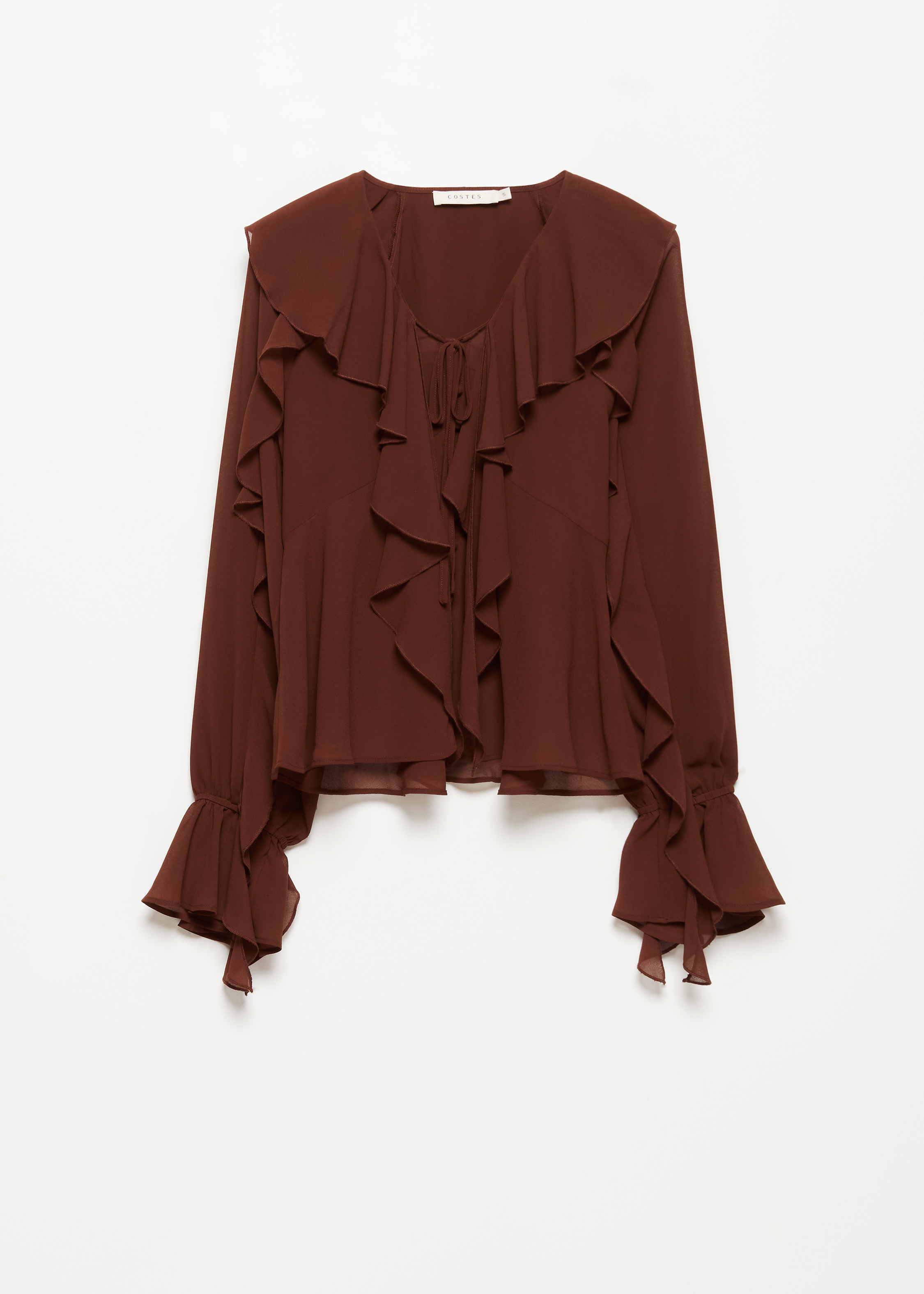 Blouse met ruffles