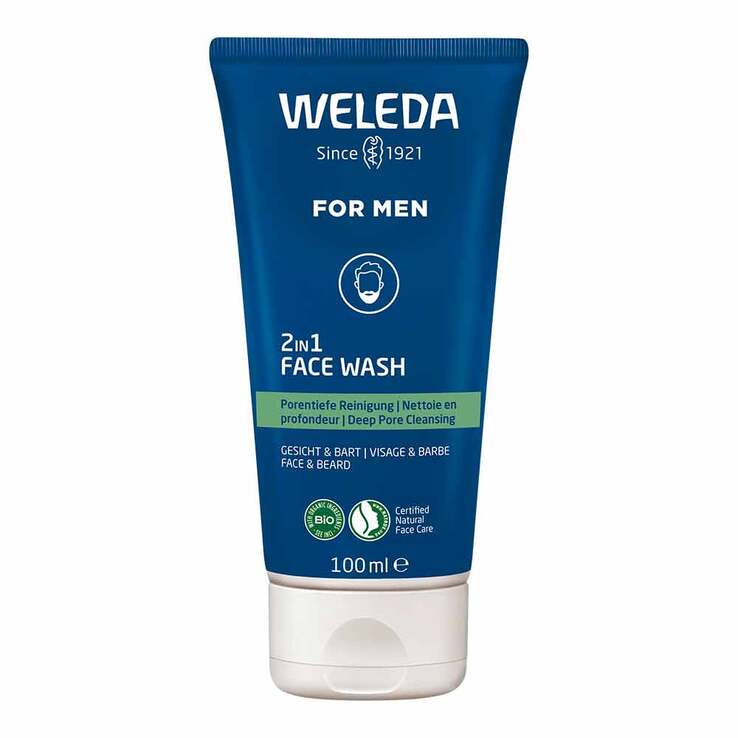 Weleda For Men 2in1 Face Wash, 100 ml