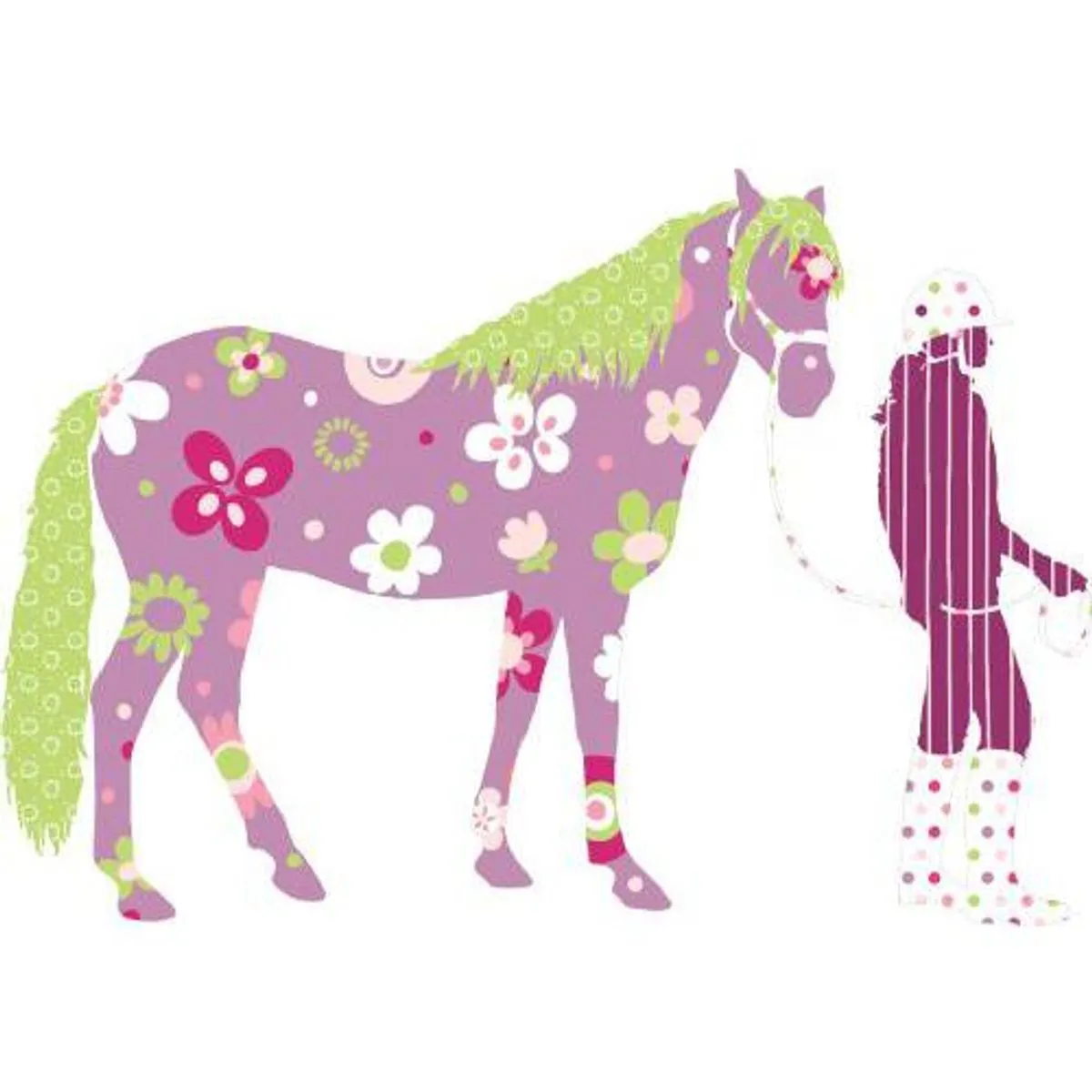 TheDecoFactory Fantasie Horse - Stickers géants