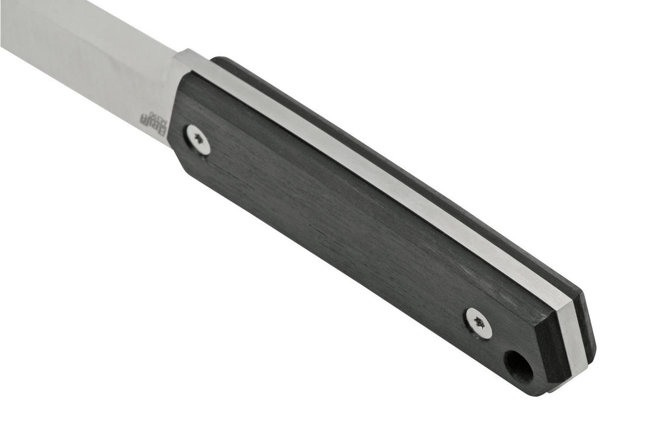Brisa Kwaiken 90, M390 Scandi Tanto, Ebony, vaststaand mes