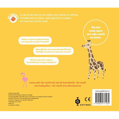 Uitgeverij gottmer voelboek zo voelt het in afrika