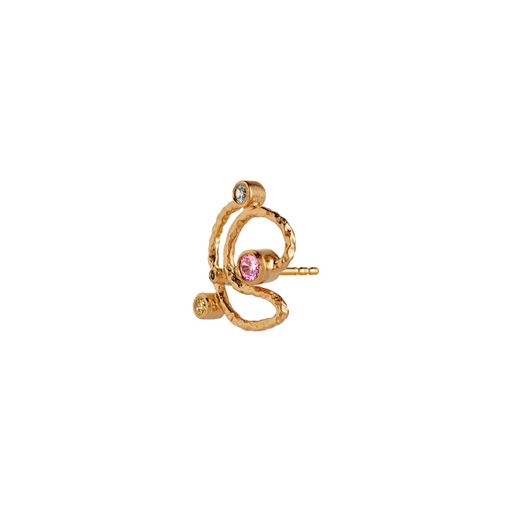 Stine A Twirly Candy Dots Ørering, Guld