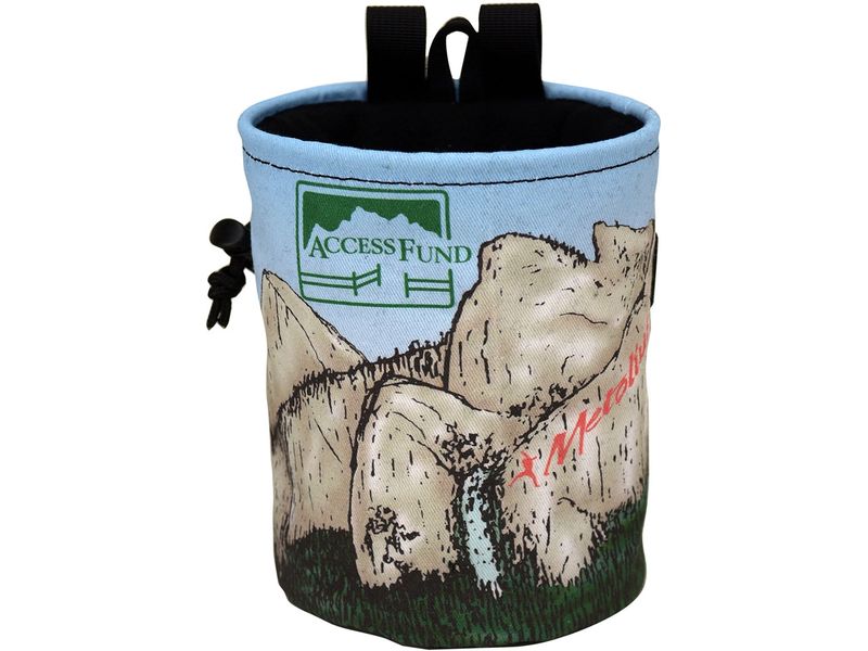 Metolius Chalk Bag Access Fund Comp Blau/Grau Chalk-Sack