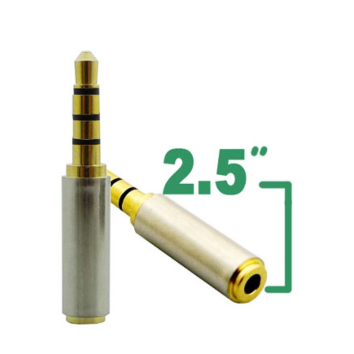 Audio Adapter 3.5mm Klinkestecker auf 2.5mm Klinke Buchse - Silber