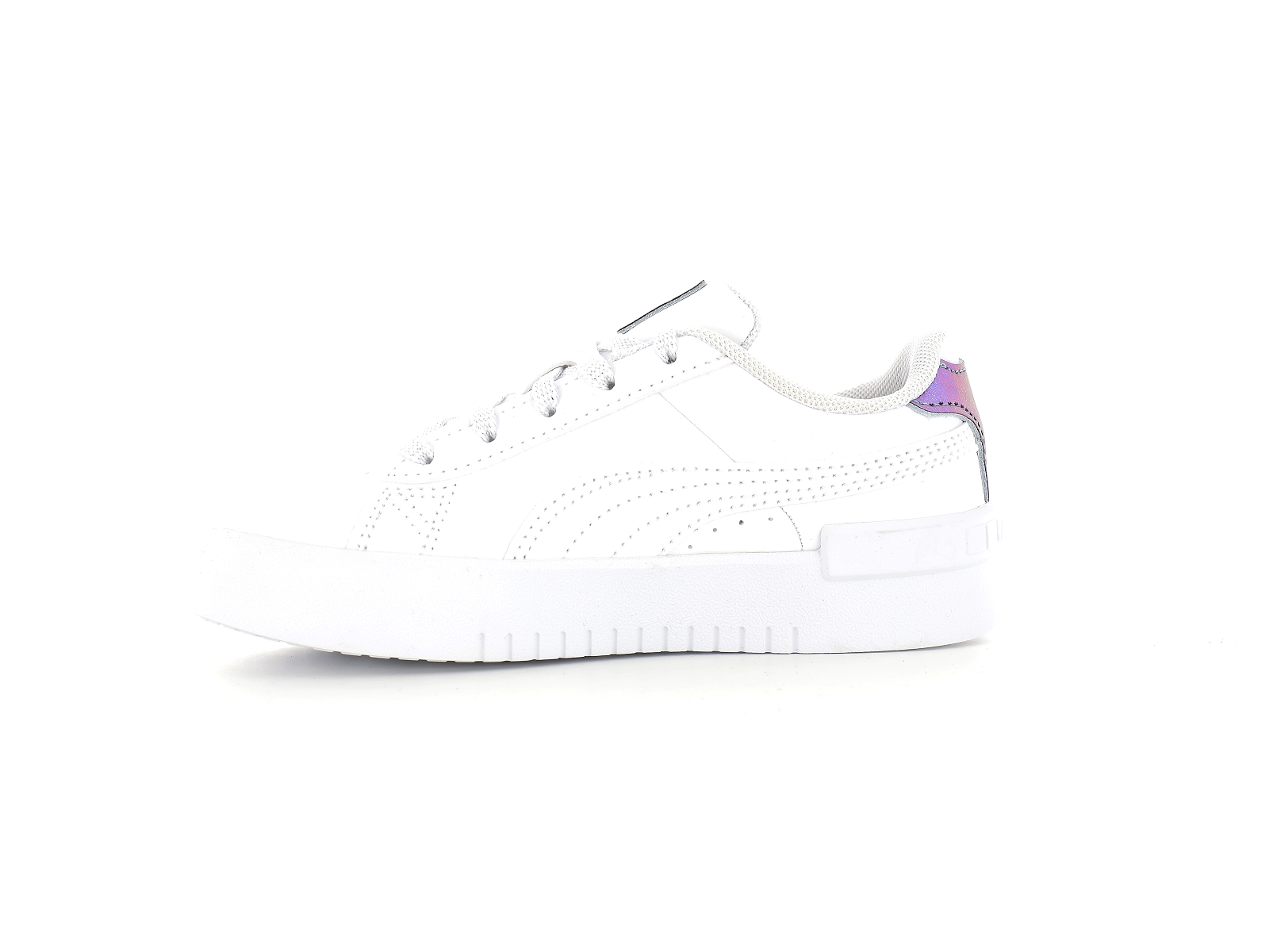 Puma-386195 Synthétique Blanc Argent