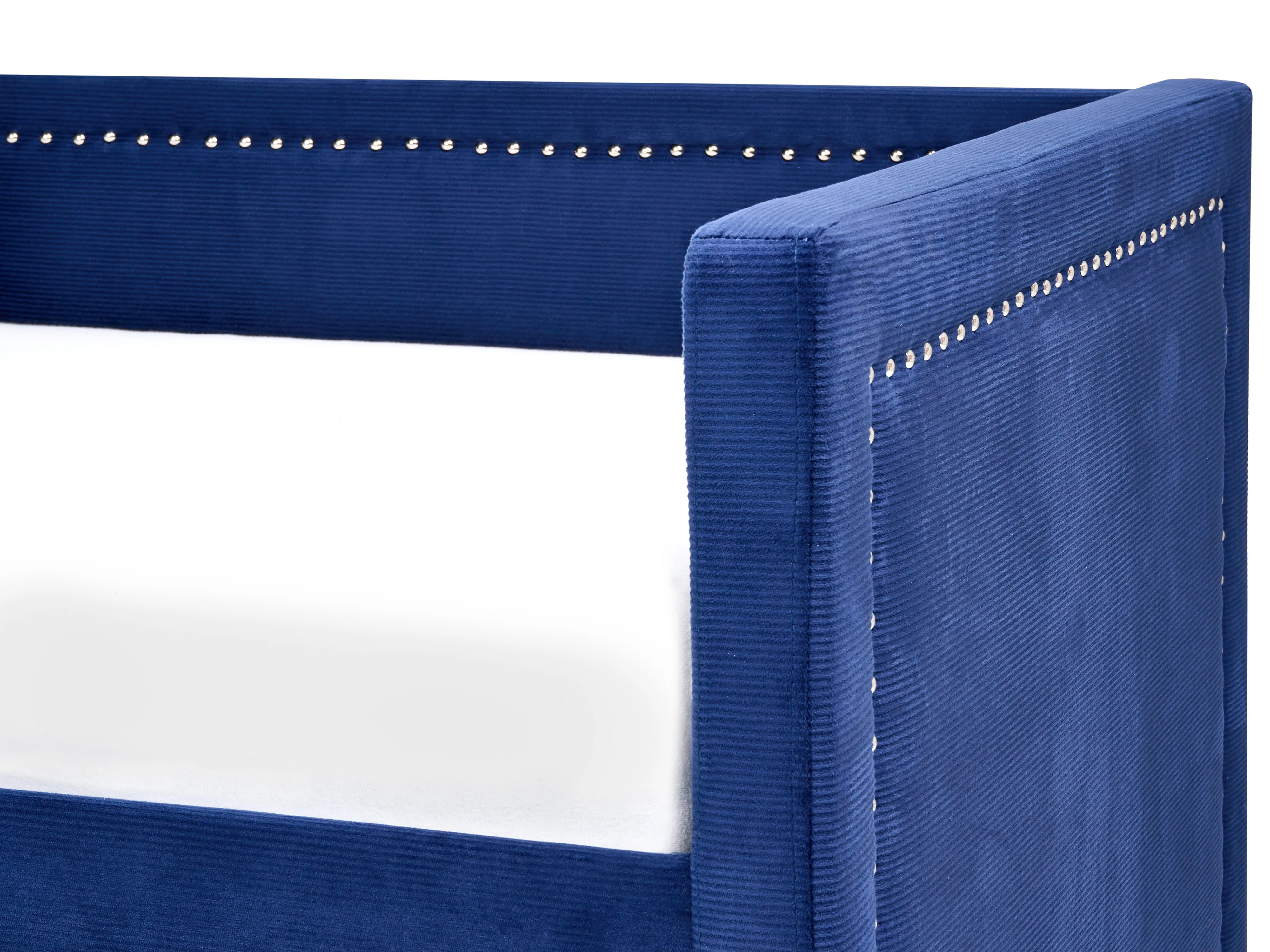 Onderschuifbed Corduroy MIMIZAN 90 x 200 cm Marineblauw