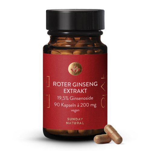 Sunday Natural Products  Roter Ginseng Extrakt 19,5%