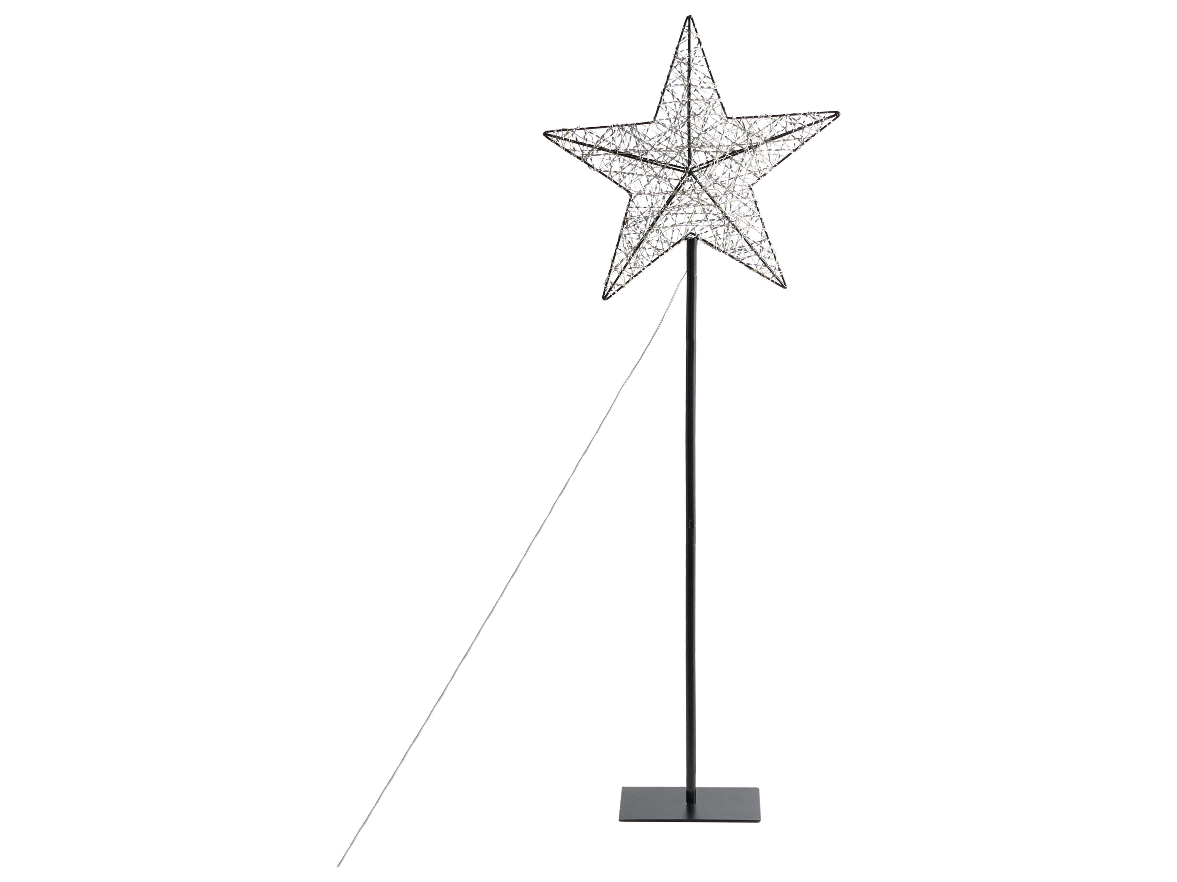 Buitendecoratie LED SANNAN Ster 110 cm Zwart