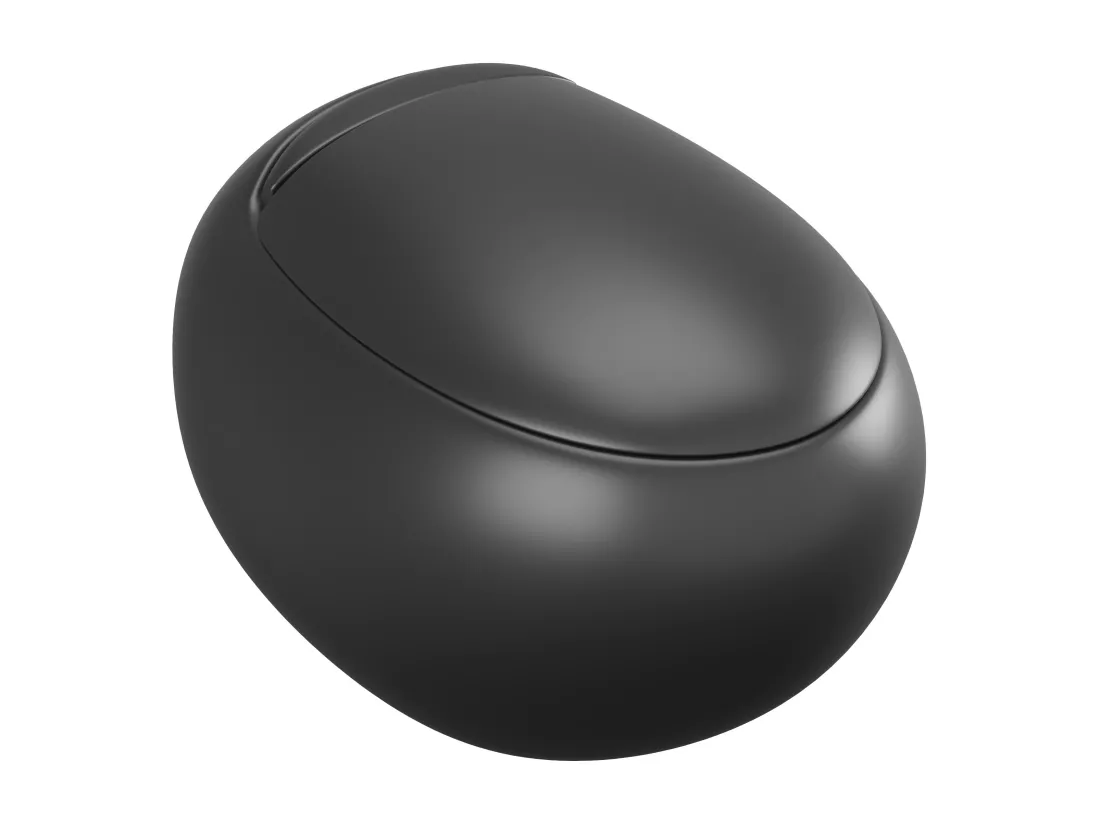 WC suspendu noir mat en céramique - HURO II