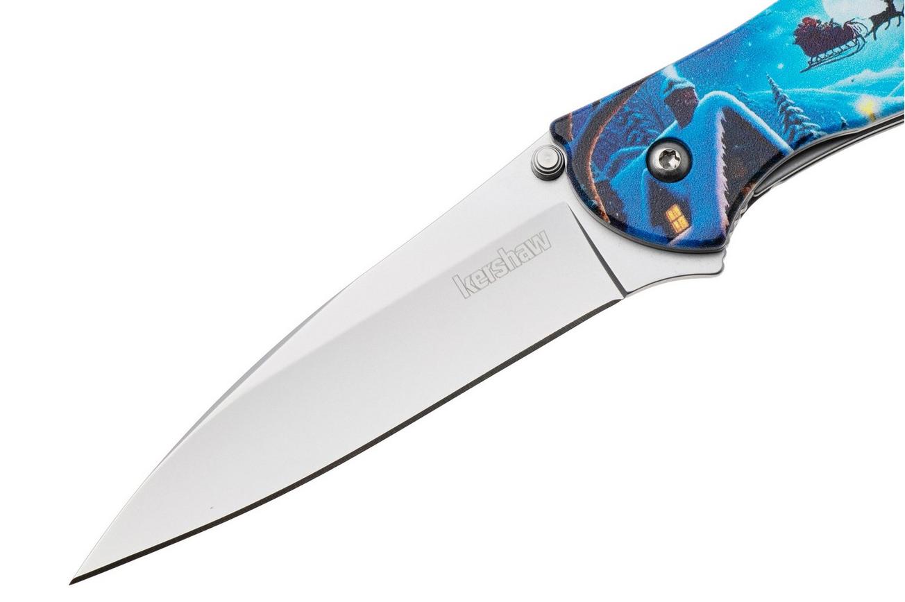 Kershaw Leek Christmas 2025 1660C25 Stonewashed 14C28N, Aluminum, Factory Special Edition zakmes, Ken Onion design