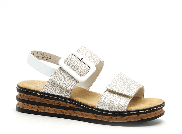 Rieker nu pieds talons femme 62950 blanc