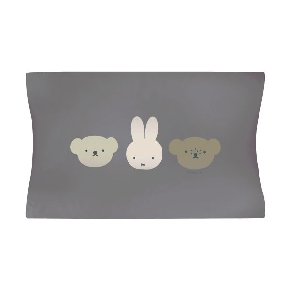 Bébé-Jou Aankleedkussen 72x44 cm - Miffy and Friends - Chalk Brown