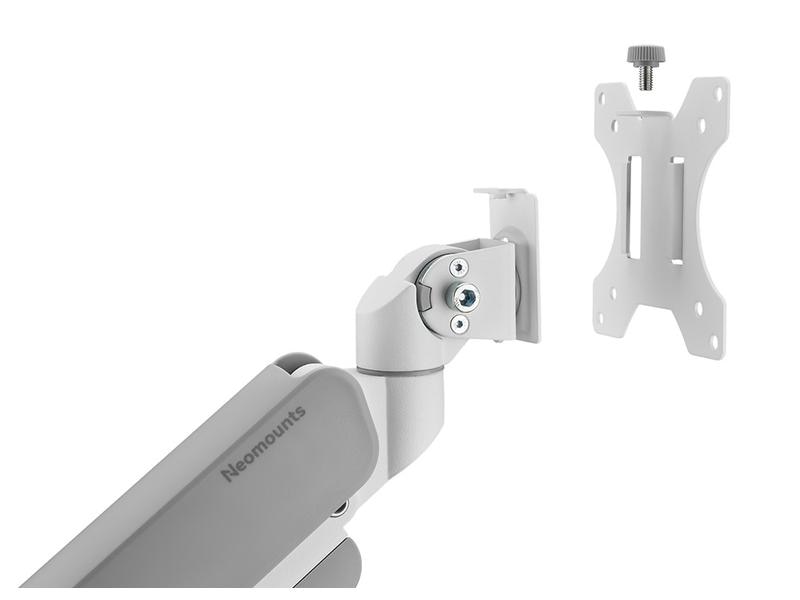NEOMOUNTS Tischhalterung DS70PLUS-450WH1 bis 18 kg – Weiss Vollbewegliche Tischhalterung für 17-49