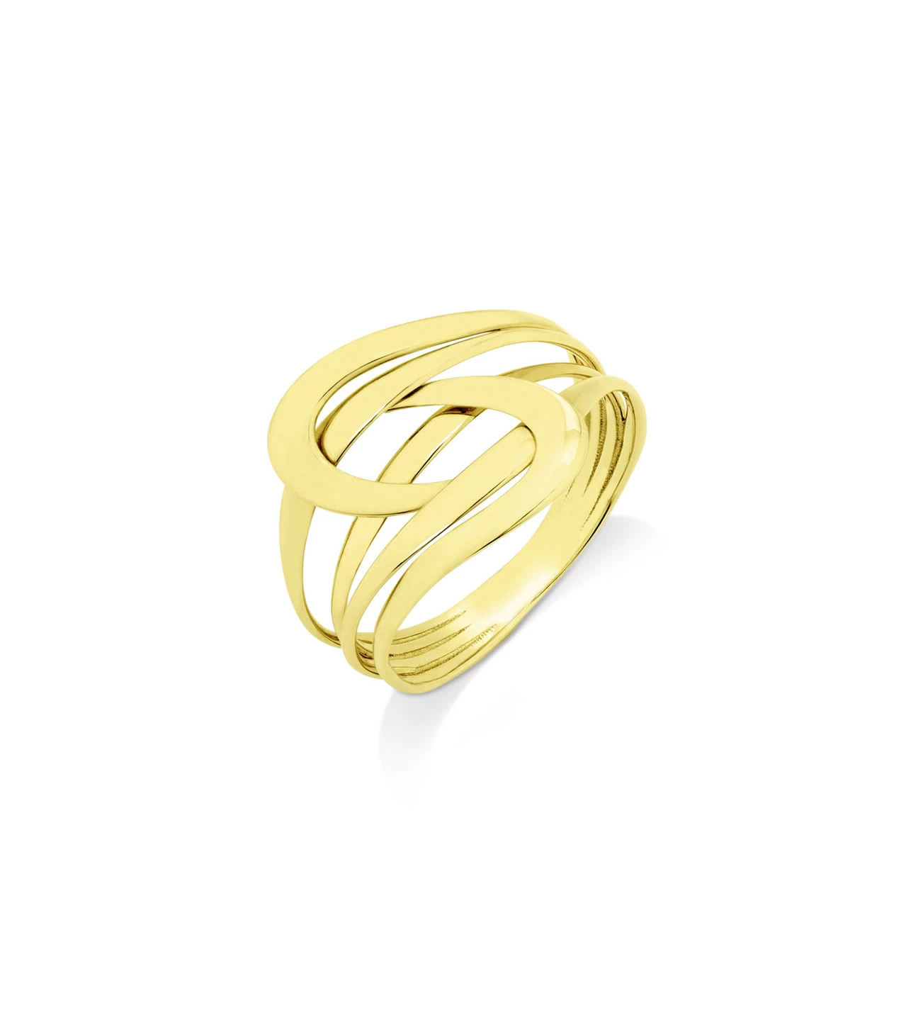 Durchbrochener Damenring aus Gold