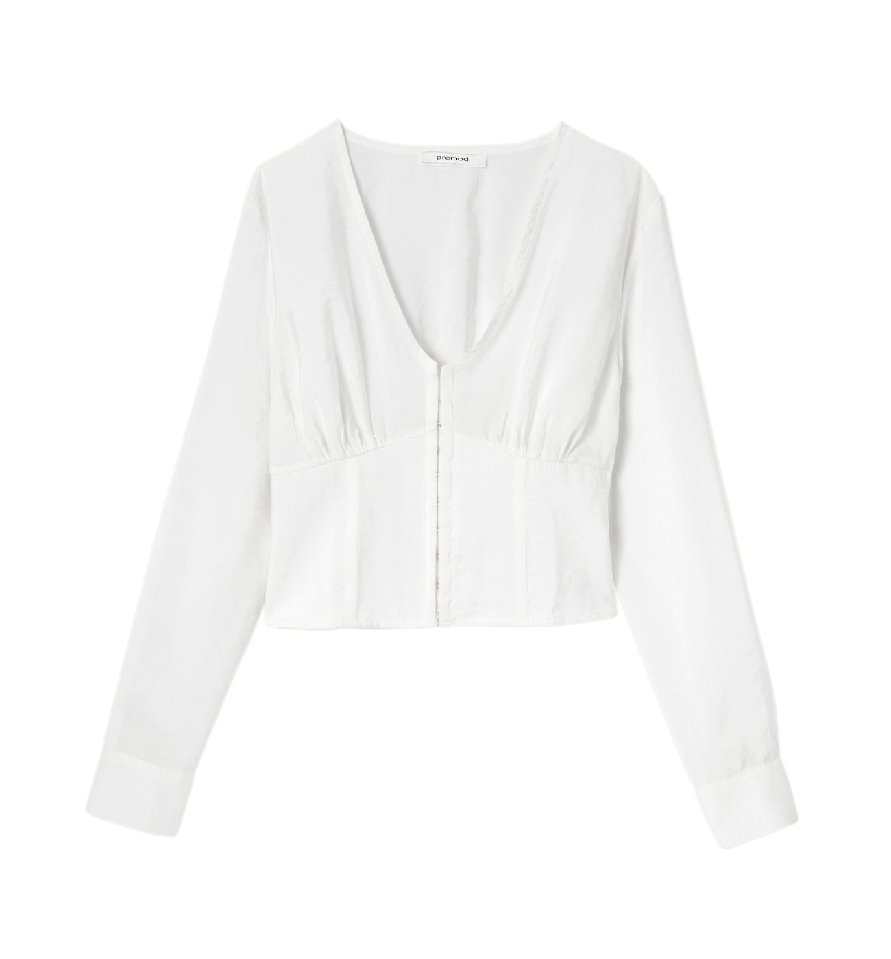 Chemisier court Femme - Ecru