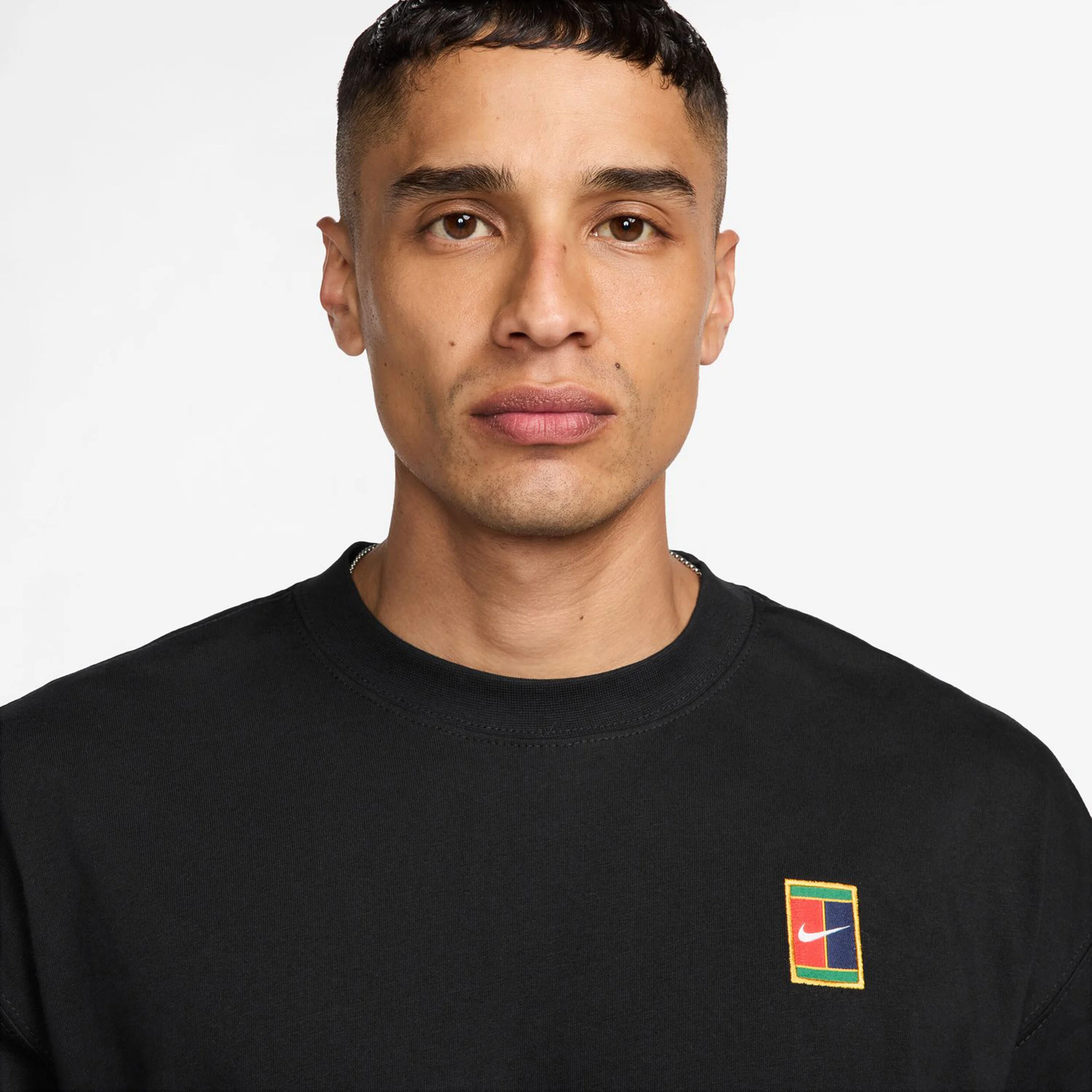Nike Court Tee Max 90s Original Content T-shirt Hommes - Noir