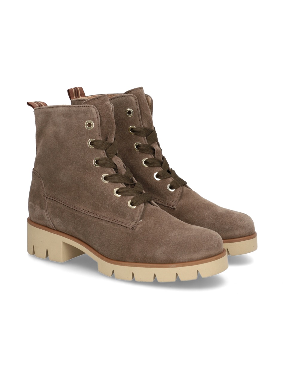 Veloursleder Schnürboot