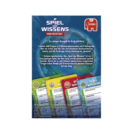 Jumbo Spiele Spiel des Wissens - Rund um die Welt Kartenspiel