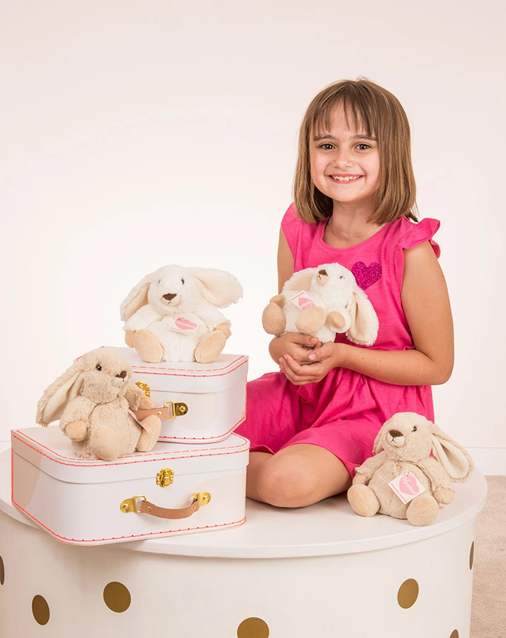 Kuscheltier HERZEKIND HÄSCHEN POPPI (15cm) in weiß