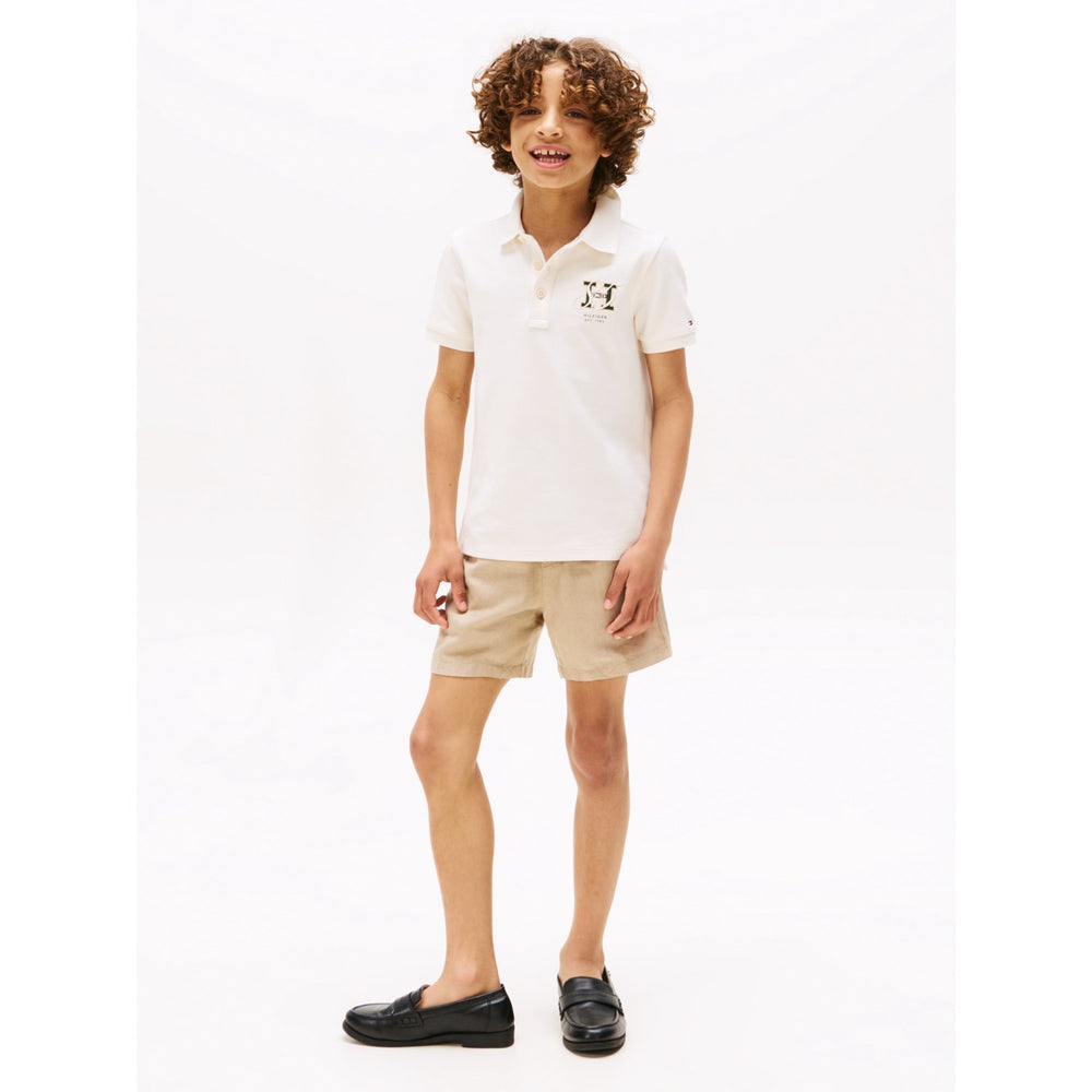 Køb Tommy Hilfiger Sandalwood Hør Viscose Shorts