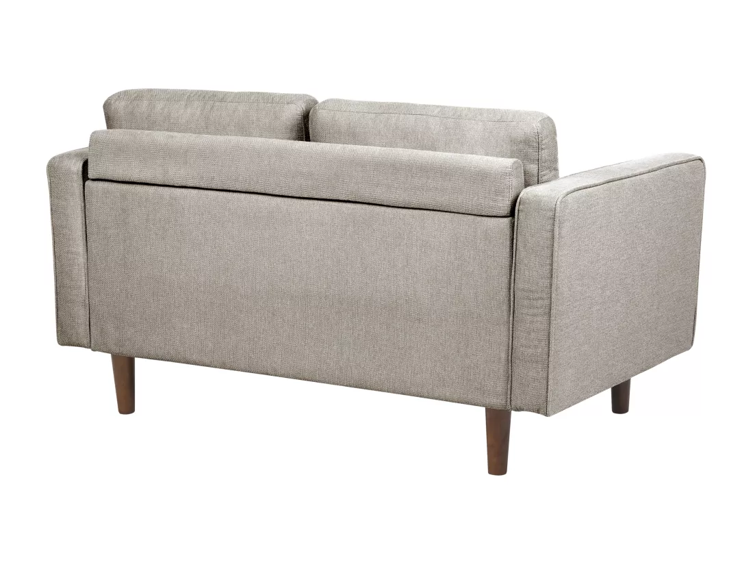 Canapé 2 places en tissu taupe NURMO