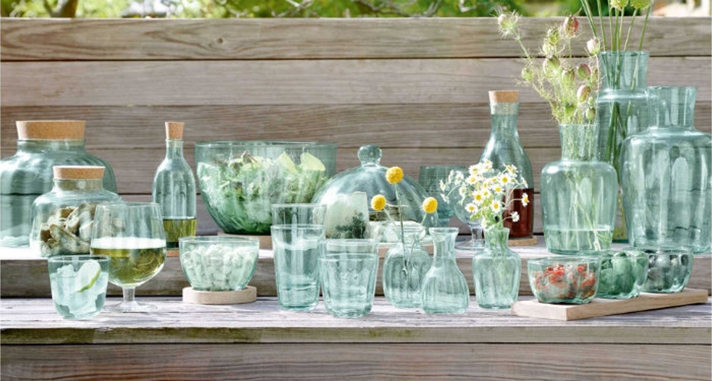 L.S.A. Mia Drinken Recycled Waterglaz