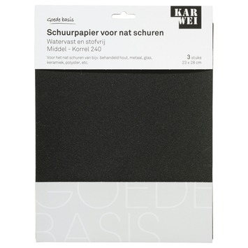 KARWEI waterproof schuurpapier middel K240