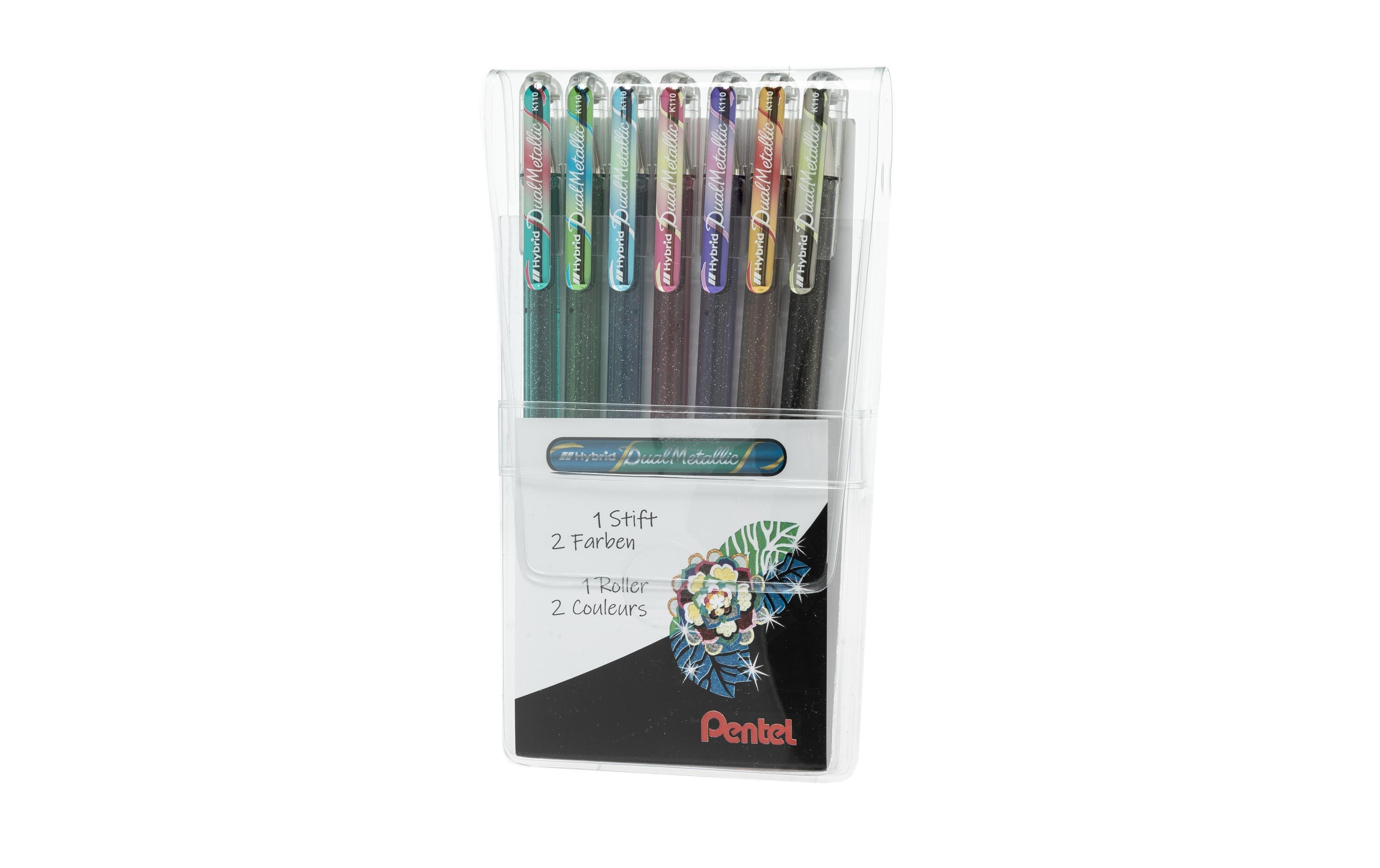 Gelschreiber Hybrid Dual Metallic 1.0 mm, MehrfarbigRollerstift i zum Schreiben und Zeichnen